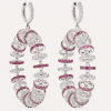 18K white glod Cubic Zirconia earrings OEM ODM factory custom wholesaler
